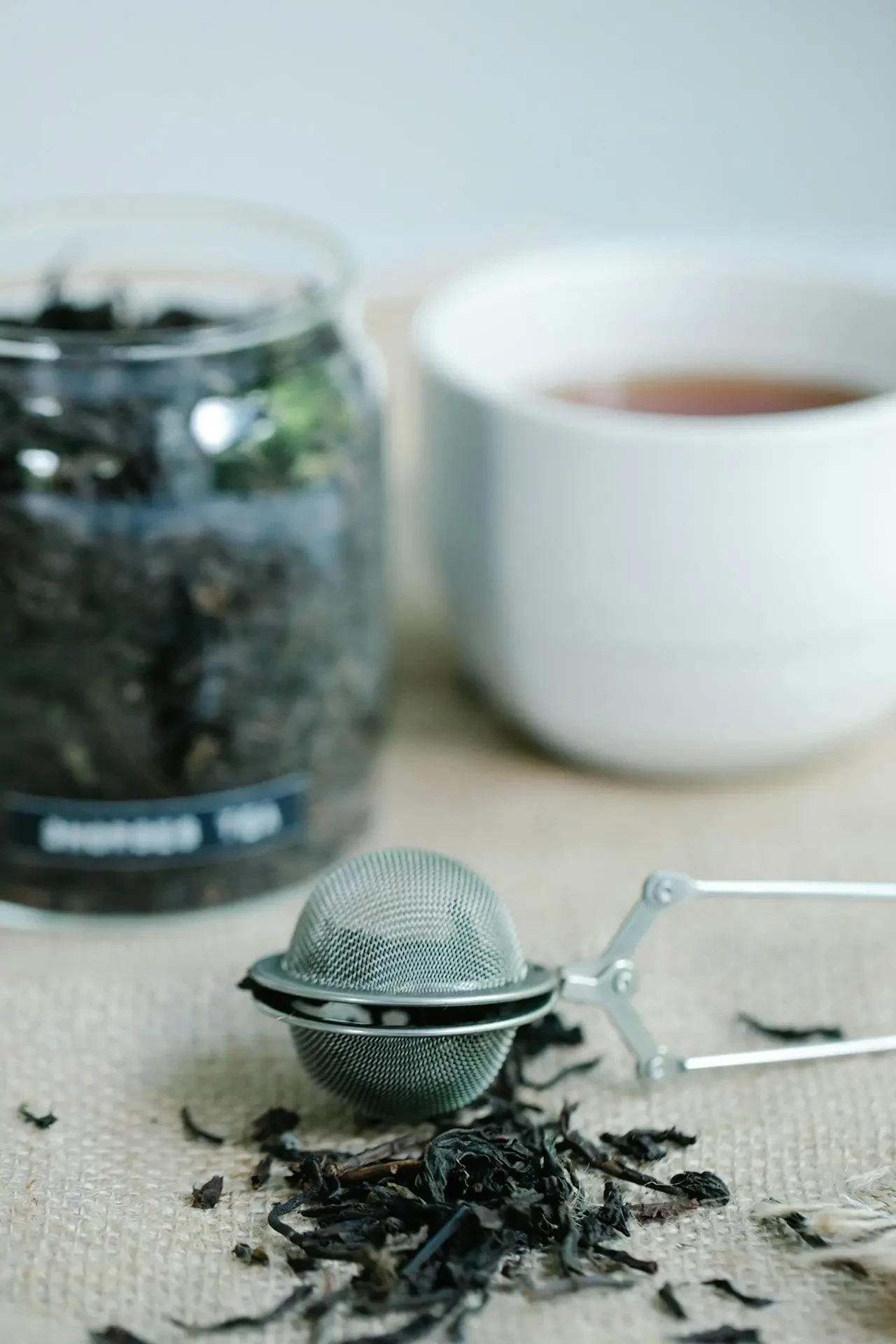 Tealevelek filterben